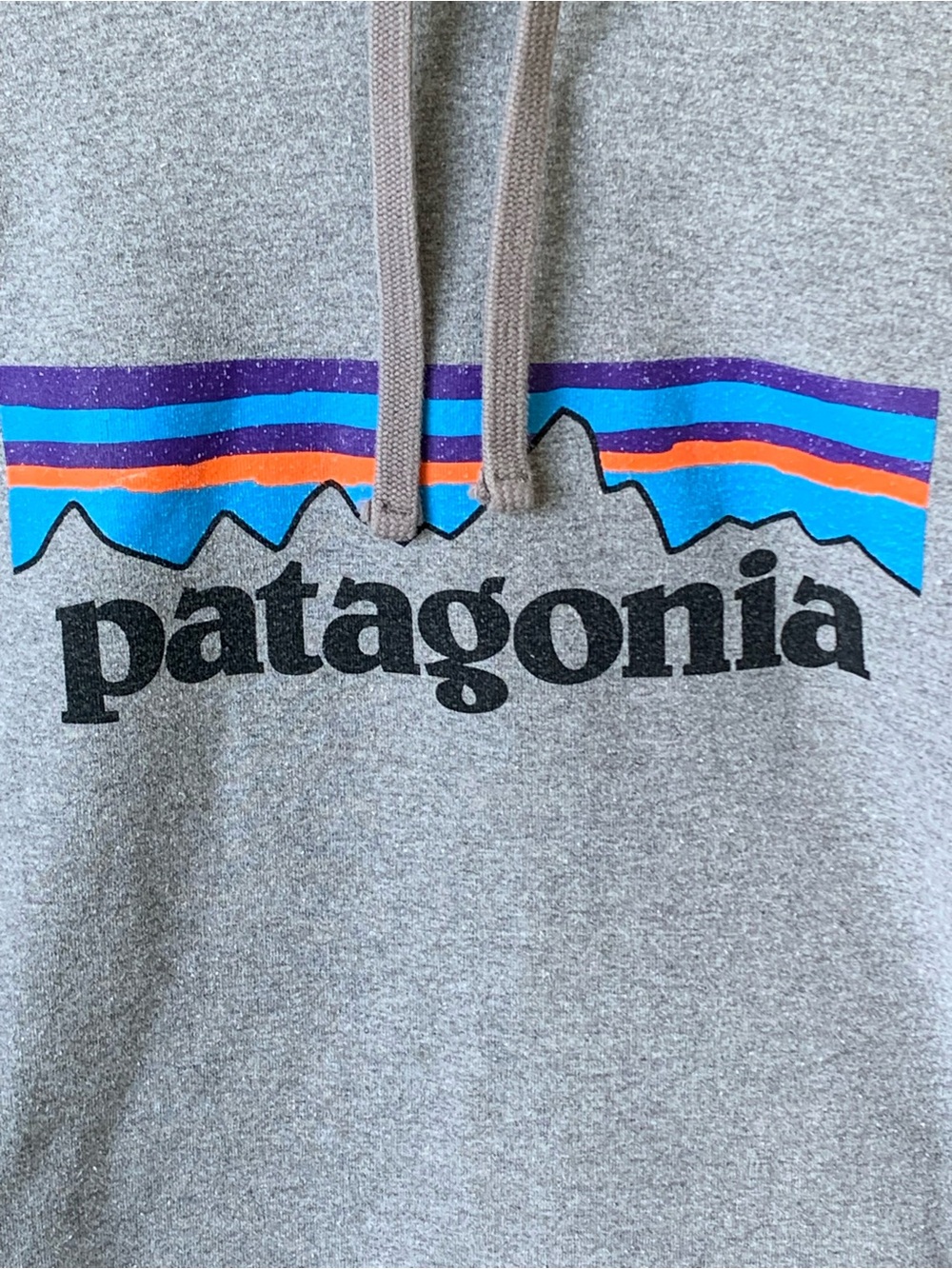 Patagonia Gray Hoodie Men's P-6 Logo Uprisal Hoody Size Large - Picture 2 of 9